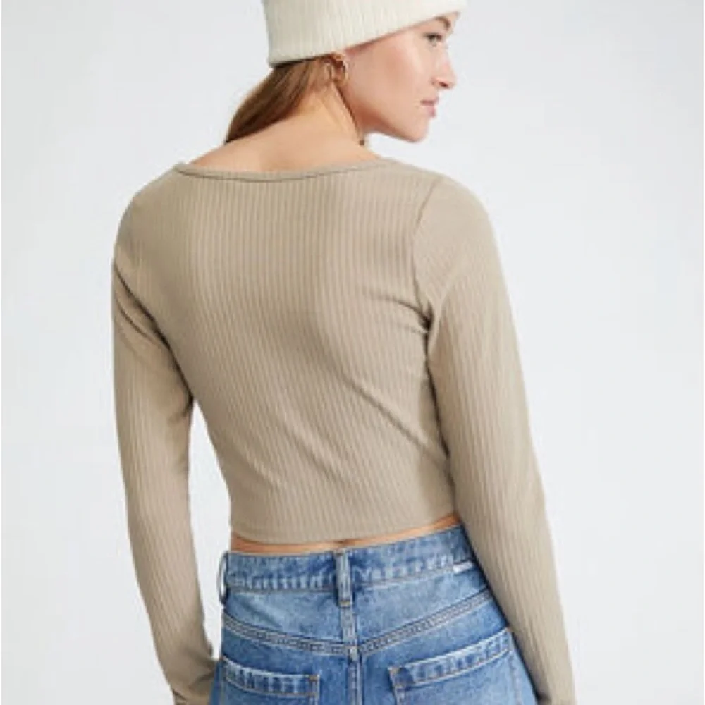 Pacsun Science Long Sleeve Bustier Top